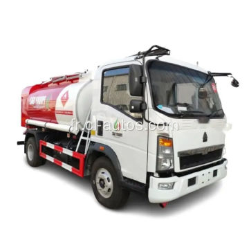 Camion de distributeur de carburant en acier en carbone Howo
